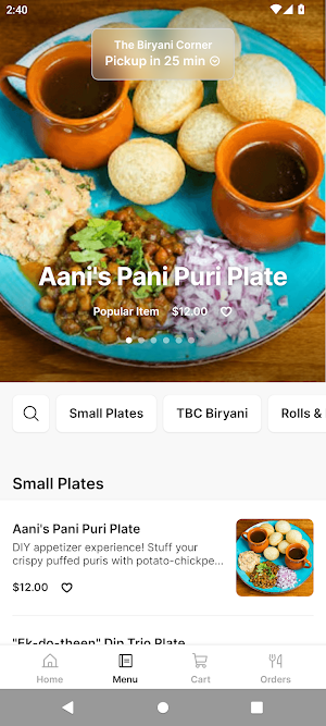 The Biryani Corner Screenshot 1