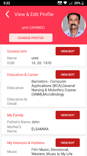UK Malayali Matrimony Screenshot 3
