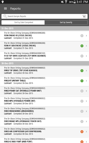 HORIZON Fluid Analysis Results Screenshot 0