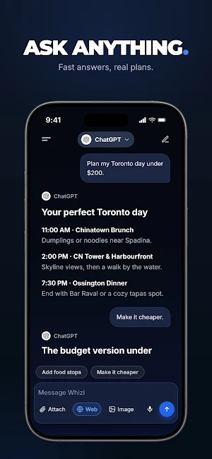 Whizi: AI Chat & Assistant Screenshot 1