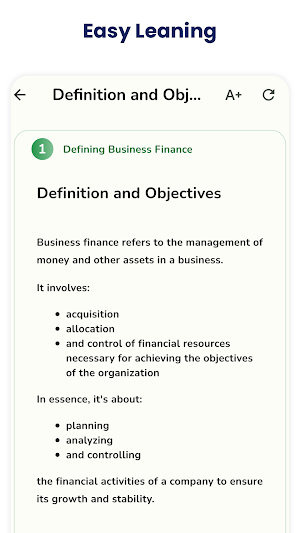 Business Finance Quick Notes Screenshot 1