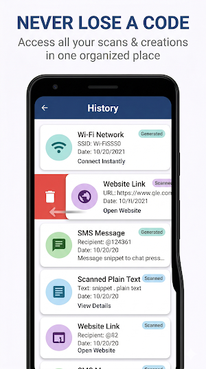 QuickQR: QR Scanner & Maker Screenshot 3