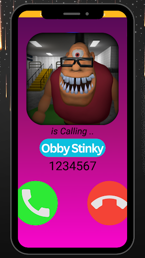 Scary Obby Stinky Fake Call Screenshot 2