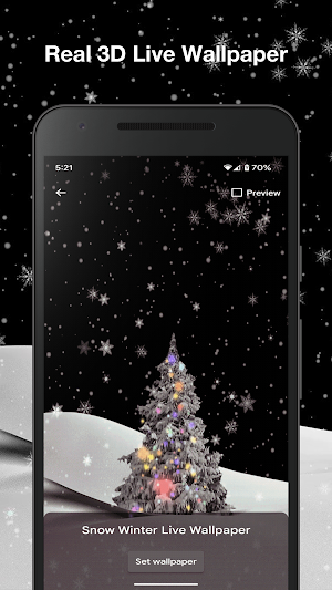 Snow Winter Live Wallpaper Screenshot 2