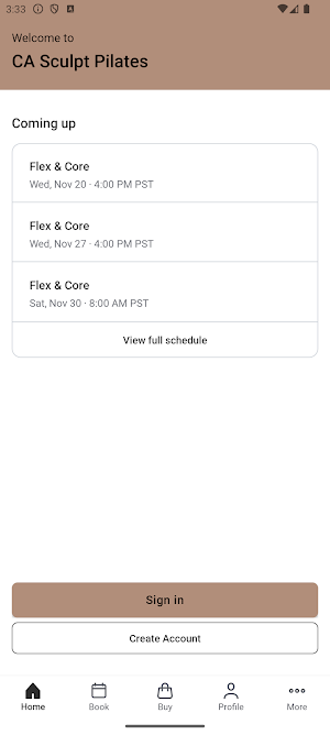 CA Sculpt Pilates Screenshot 1