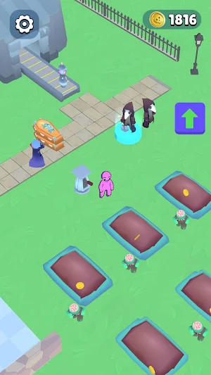 Creepy Idle: Tomb Park Tycoon Screenshot 1