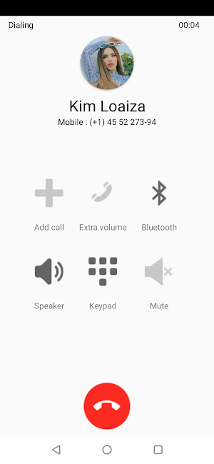 Kim Loaiza Fake VideoCall Chat Screenshot 2