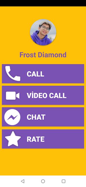 Frost Diamond Fake Video Call - Frost Diamond Chat Screenshot 0
