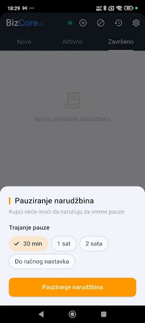 BizCore Restoran Manager Screenshot 3