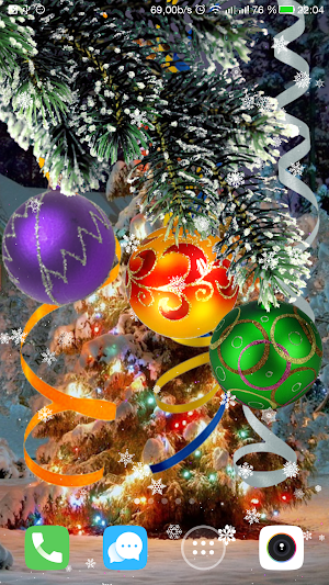 Christmas live wallpaper Screenshot 1