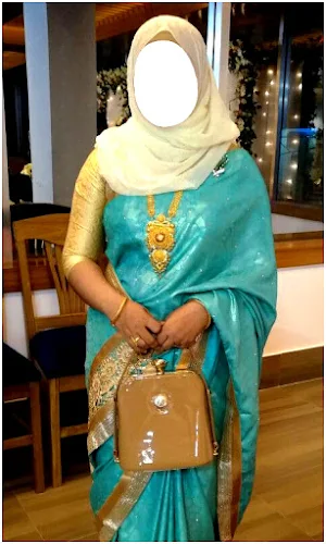 Hijab Women Sarees Photo Montage New Screenshot 2