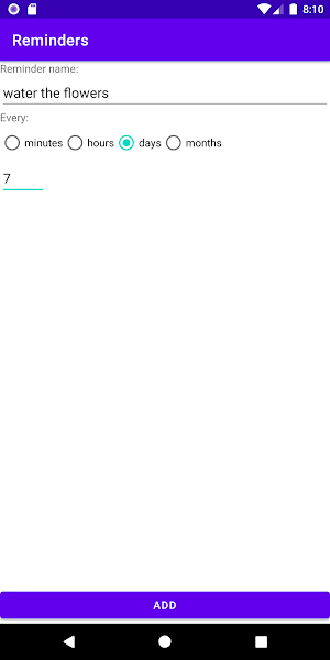 Reminders Screenshot 1