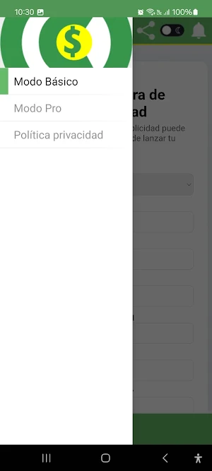 Calculadora Rentabilidad Ads Screenshot 2