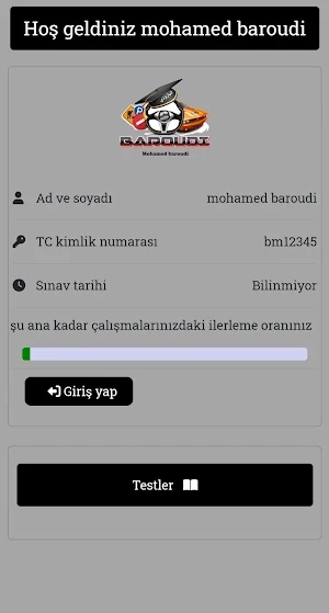 ehliyet sınavı baroudi Screenshot 0