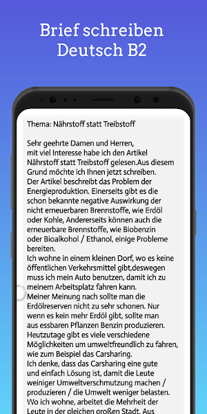 Brief schreiben Deutsch B2 Screenshot 3