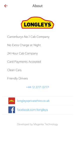 Longleys - Canterbury Cabs Screenshot 3