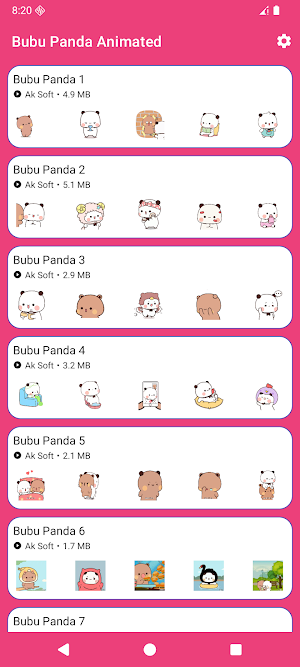 Bubu Panda Animated Pack Screenshot 0