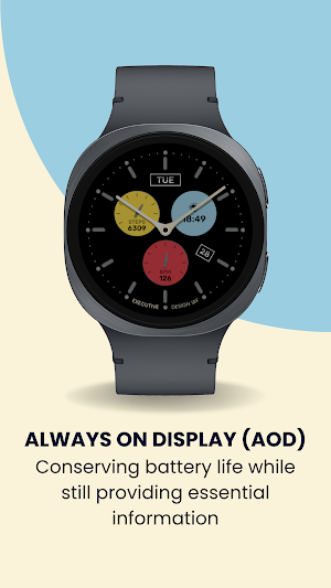 EXD206: Chrono Pop Watch Face Screenshot 2