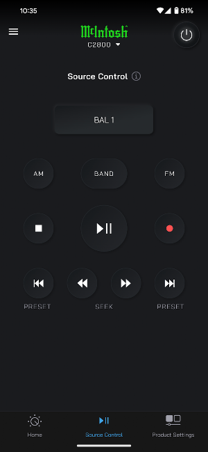 McIntosh Connect Screenshot 2