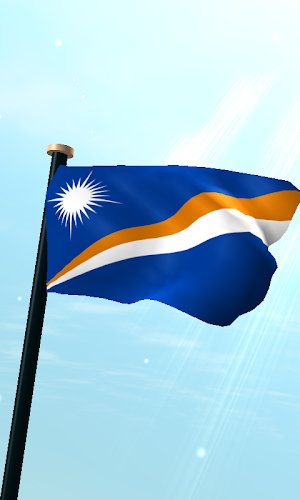 Marshall Islands Flag 3D Screenshot 0