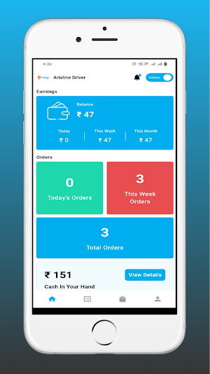 Arisline Rider App Screenshot 2