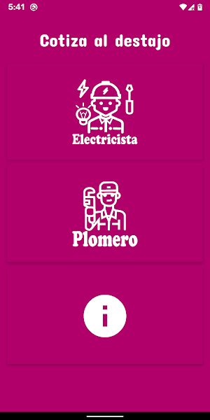 Electricista y Plomero Screenshot 0