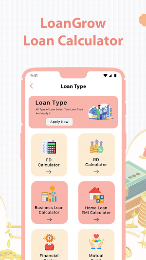 Loangrow - EMI Loan Calculator Screenshot 0