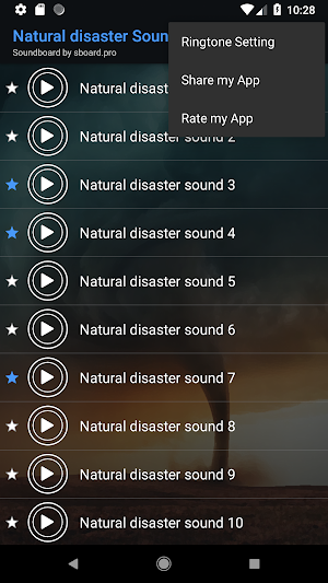 Natural disaster sounds ~ Sboard.pro Screenshot 3