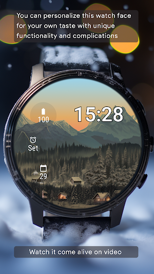 Winter Adventure Watch Face Screenshot 2