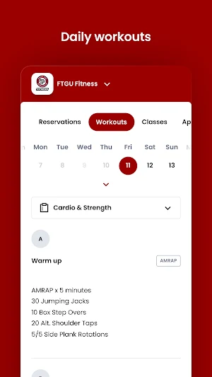 FTGU Fitness Screenshot 3
