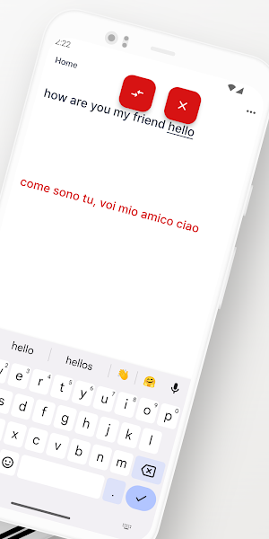 Italian-English Translator App Screenshot 1