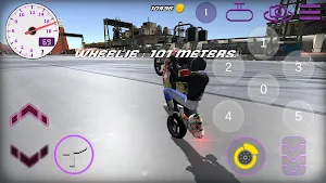 Wheelie King 3 - Motorbike stunt racing wheelies Screenshot 1