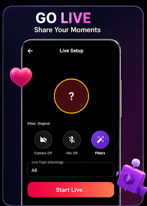 VidLive: Live Streaming & PK Screenshot 0