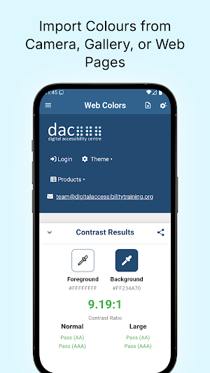 DAC Colour Contrast Checker Screenshot 3