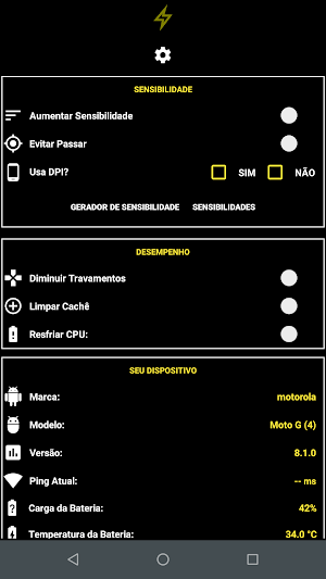 SensiLag Mais Sensibilidade e Menos Lag Screenshot 1