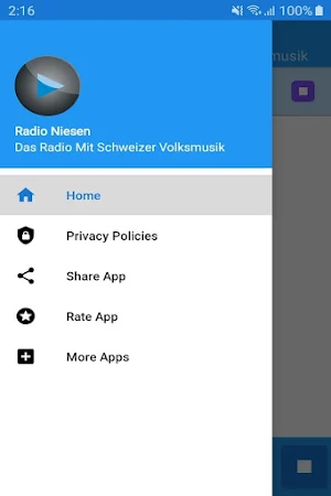 Radio Niesen App Screenshot 1
