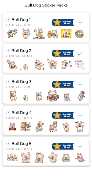 French Bull Dog Sticker for WA Screenshot 0