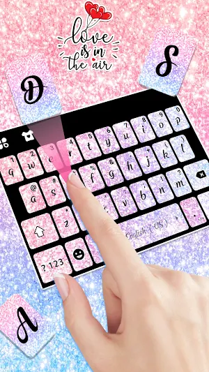 Glitter Gradient Keyboard Background Screenshot 1