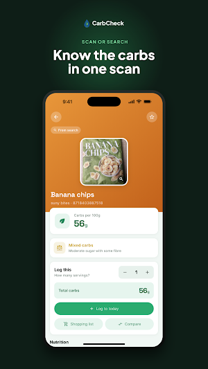 CarbCheck – Carb Tracker Screenshot 0