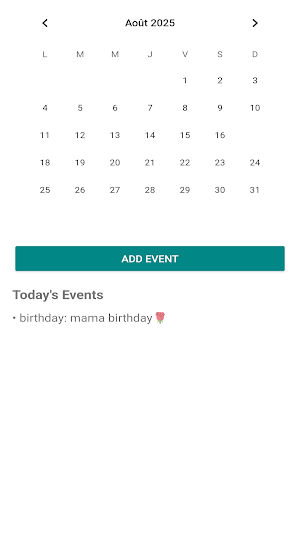 MjHal Calendar Screenshot 3