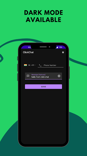 ClickChat with Unsaved Contact Screenshot 2