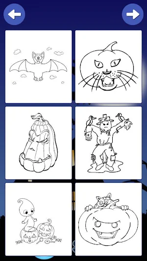 Halloween games free coloring - pumpkin coloring Screenshot 1