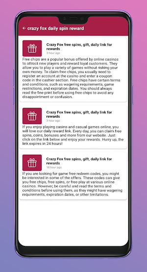 crazy fox daily spin reward Screenshot 2