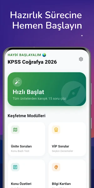 KPSS Coğrafya Soru Bankası Screenshot 0