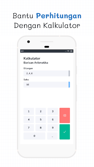 Kalkulator Barisan dan Deret Screenshot 1