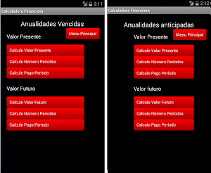 Calculadora Financiera Screenshot 1