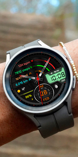 Hybrid HUDEX Sport Watchface Screenshot 1