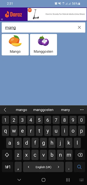Fruits Nutrition Screenshot 1