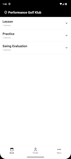 Performance Golf Klub Screenshot 1