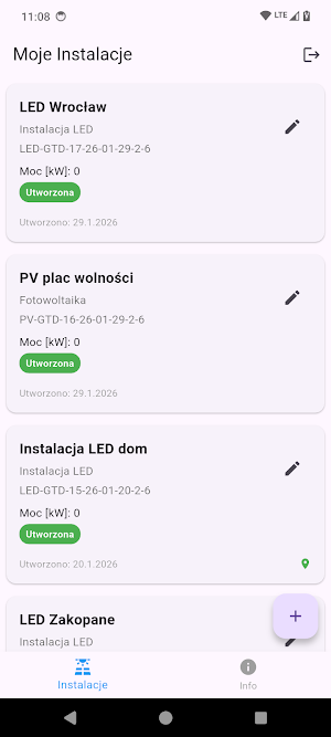 GTD instalacje Screenshot 0